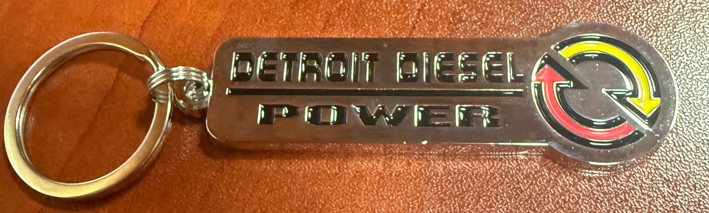 Detroit Diesel Power Keychain 3" x 1"