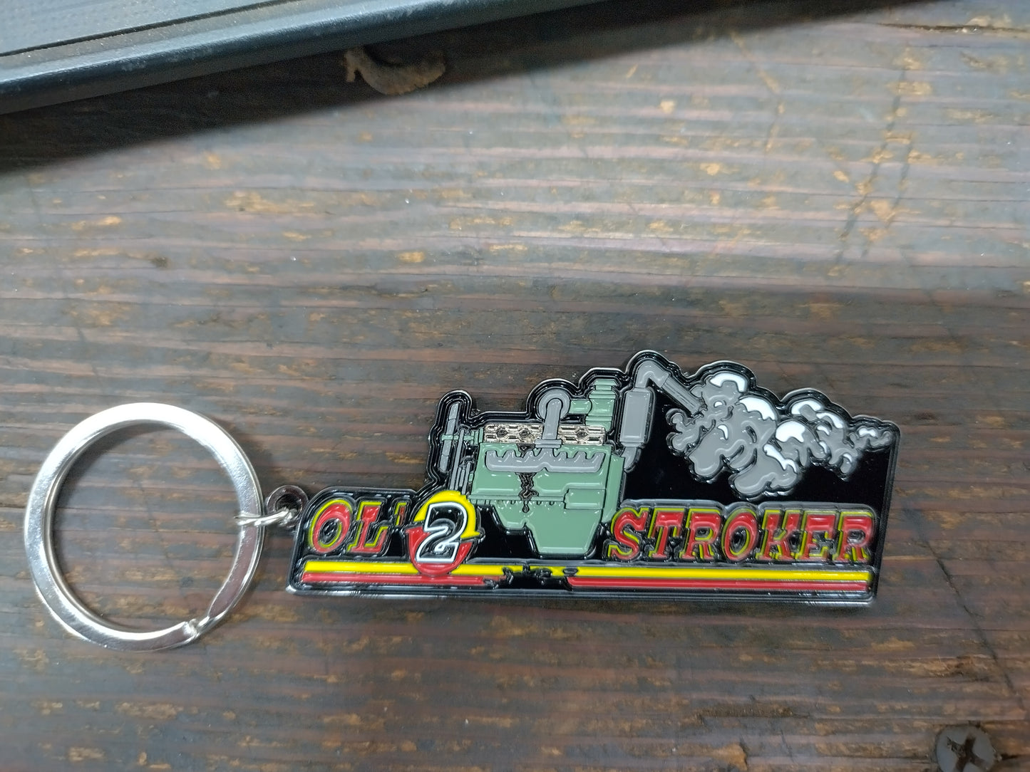 Ol2Stroker Metal Keychain